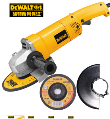 得伟(DEWALT) 1400W角磨机切割机125/150mm砂轮磨光机DW830切磨多